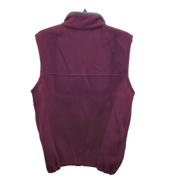 Kelly Sport Women's Vintage Burgundy Zip Front Fleece Vest Made in Canada Sz‎ S - Picture 5 of 5